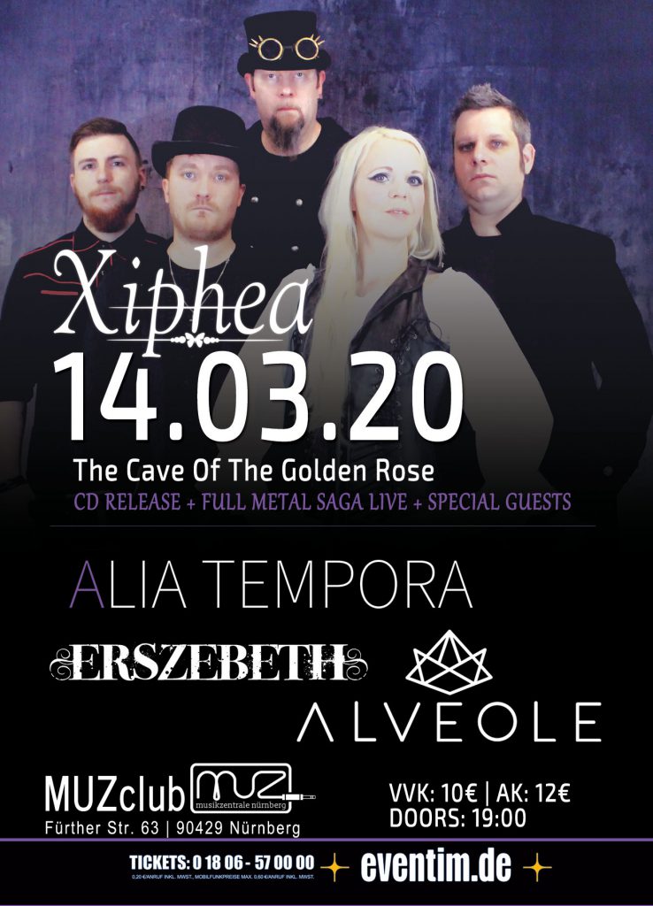 Xiphea - The Cave Of The Golden Rose CD Release